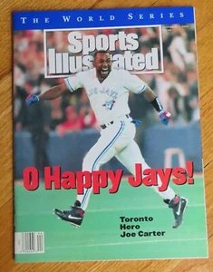 Sports Illustrated JOE CARTER Nov 1 1993 Magazine No Label TORONTO BLUE JAYS - Picture 1 of 1