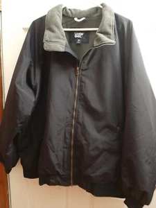 Chaqueta de nailon forrada de lana Lands End para hombre con cremallera bolsillos delanteros y cremallera 2 XL. - Imagen 1 de 10