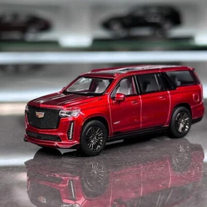 TG Masdi 1:64 Red Escalade Full Size SUV Sports Model Diecast Metal Car New - Picture 1 of 9