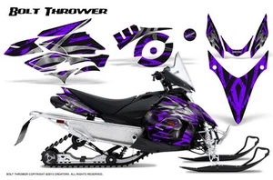YAMAHA PHAZER RTX GT MTX 07-16 MOTO DE NIEVE TRINEO KIT DE GRÁFICOS CREATORX BT PÚRPURA - Imagen 1 de 1