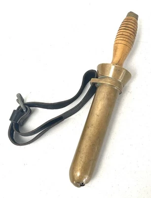 Vintage Desco US Navy Threaded Brass Sheath Divers Knife w/ Strap ~ Free Ship - Image 1 of 4