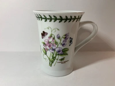 PORTMEIRION PIMPINELA 8013 JARDINES BOTÁNICOS FLOR DE GUISANTE DULCE 12 OZ. TAZA DE PORCELANA Foto 1 de 4