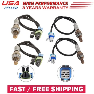 Sensor de oxígeno superior+inferior 4 piezas para Chevrolet Silverado 2500 6,0 L V8 2003-2012 Foto 1 de 4