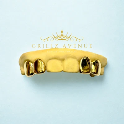 Parrilla personalizada 4 piezas Plain Jane (plata de ley 925/envío gratuito) Foto 1 de 3