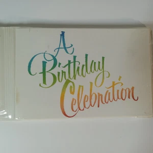 Vintage Carlton Cards Birthday Party Invitation 8 Pack Rainbow New Sealed - Picture 1 of 18