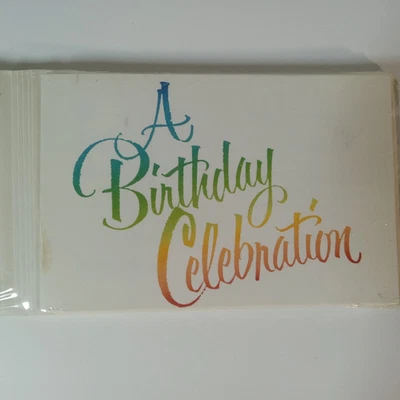 Vintage Carlton Cards Birthday Party Invitation 8 Pack Rainbow New Sealed - Image 1 of 4