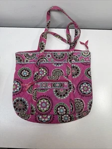 Borsa a mano Vera Bradley media fantasia floreale rosa - Foto 1 di 4