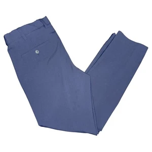 American Airlines by Lands End - Men's 33 Short - Slim Fit Navy Blue Dress Pants - Picture 1 of 11