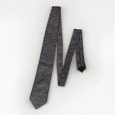 $200 Дизайнерский Canali итальянский 100% шелк вышитый текстурированный галстук - винтажный старые деньги - Изображение 1 из 3