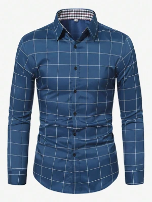 Camisas de Hombre de Vestir de Moda Elegantes Para Caballeros Camiseta Estampada Foto 1 de 4