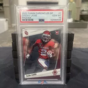 2020 Panini Chronicles Draft Picks - Phoenix Draft Picks #7 CeeDee Lamb PSA 10 - Picture 1 of 2