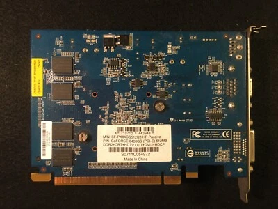 SFPX84 v M1.2 NVIDIA GeForce 8400GS PCI-E Express 512MB Video Card - Image 1 of 4