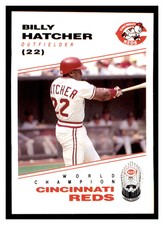 1991 Kahn's Cincinnati Reds #NNO BILLY HATCHER Cincinnati Reds ~F9Z