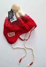 NWT '47 Brand Wisconsin Badgers Retro Knit Toque Ear Flap Beanie Hat Women's 