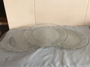 NEW SET of 3 #509 Princess House Fantasia 13" Frosted Center Platters #GF - Picture 1 of 2