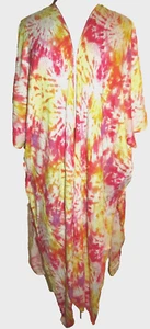 Torrid Tie Dye Lightweight Kimono Long Duster Cardigan Plus Size 5X 28 - Picture 1 of 7