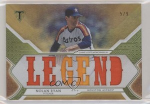 2018 Topps Triple Threads Relics Legends Gold /9 Nolan Ryan #RLC-NR HOF