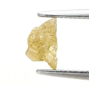 Earthmine rough raw diamond 0.67ct yellow color natural irregular shape diamond - Picture 1 of 14