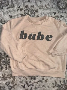 Toddler Little Co Lauren Conrad Babe Crewneck Sweatshirt - Size 5T - Picture 1 of 4