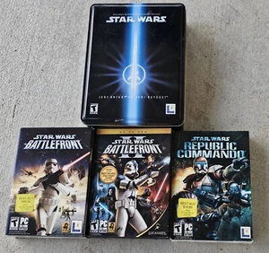 Star Wars PC Game Collection Jedi Knight, Battlefront, Republic Commando - Picture 1 of 5