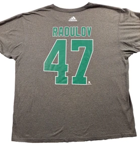 Adidas T-Shirt Dallas Stars #47 Radulov Mens 2XL NHL Gray Hockey Graphic 52" XXL - Picture 1 of 7
