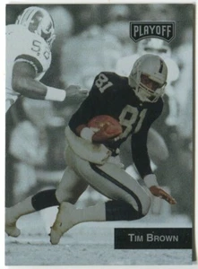 1993 Playoff Promo #4 Tim Brown Los Angeles Raiders - Picture 1 of 2