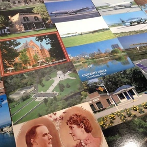 OHIO - 35pc VINTAGE POSTCARD LOT + Brochures Pamphlets Ephemera Ads - Picture 1 of 16