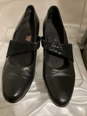 Zapatos MUNRO AMERICA para mujer 8,5 tacón Mary Jane COMFORT cuero negro EE. UU. Foto 1 de 4