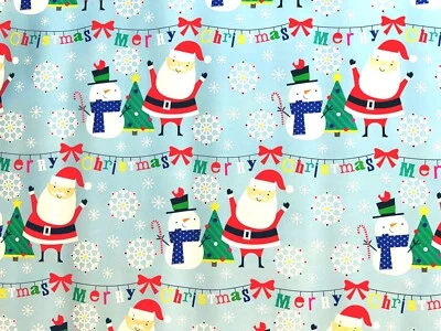 Hallmark Wrapping Paper Christmas Santa Snowflakes Snowman 90 sq ft Jumbo Roll - Image 1 of 2