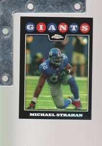 2008 TOPPS Chrome #TC110 Michael Strahan SHARP RARE REFRACTOR NM+ GIANTS - Picture 1 of 2