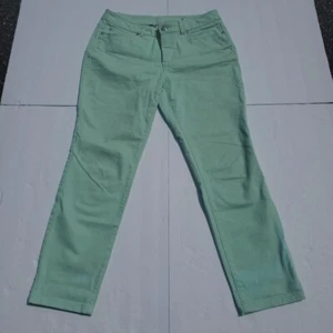 Christopher & Banks Signature Slimming Mint Green Denim Jeans Size 4 Stretch - Picture 1 of 7