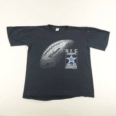 Camisa De Colección Dallas Cowboys Para Hombres XL Negra NFL Fútbol NFC Campeones Años 90 Salem ^ Foto 1 de 4