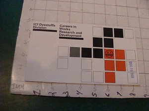 Orig Vintage BROCHURE: ICI Dyestuffs Division-careers in research & develop 1966 - Picture 1 of 7