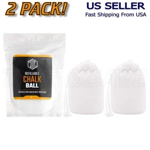 Hand Chalk Ball Weightlifting Gymnastics Climbing Powerlifting Powder Gym, 2 PCS - Picture 1 of 4