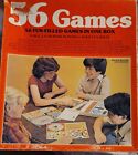 56 Jeux en 1 Boîte Vintage Golden Board Jeux avec Instructions 1981