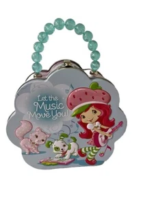 Strawberry Shortcake Childs Metal Purse With Bead Handle Pre-Owned - Picture 1 of 6