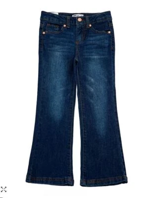 EPIC THREADS Little Girls Flared Boot Cut Denim Jeans Dark Wash NWT $42 - Image 1 of 4