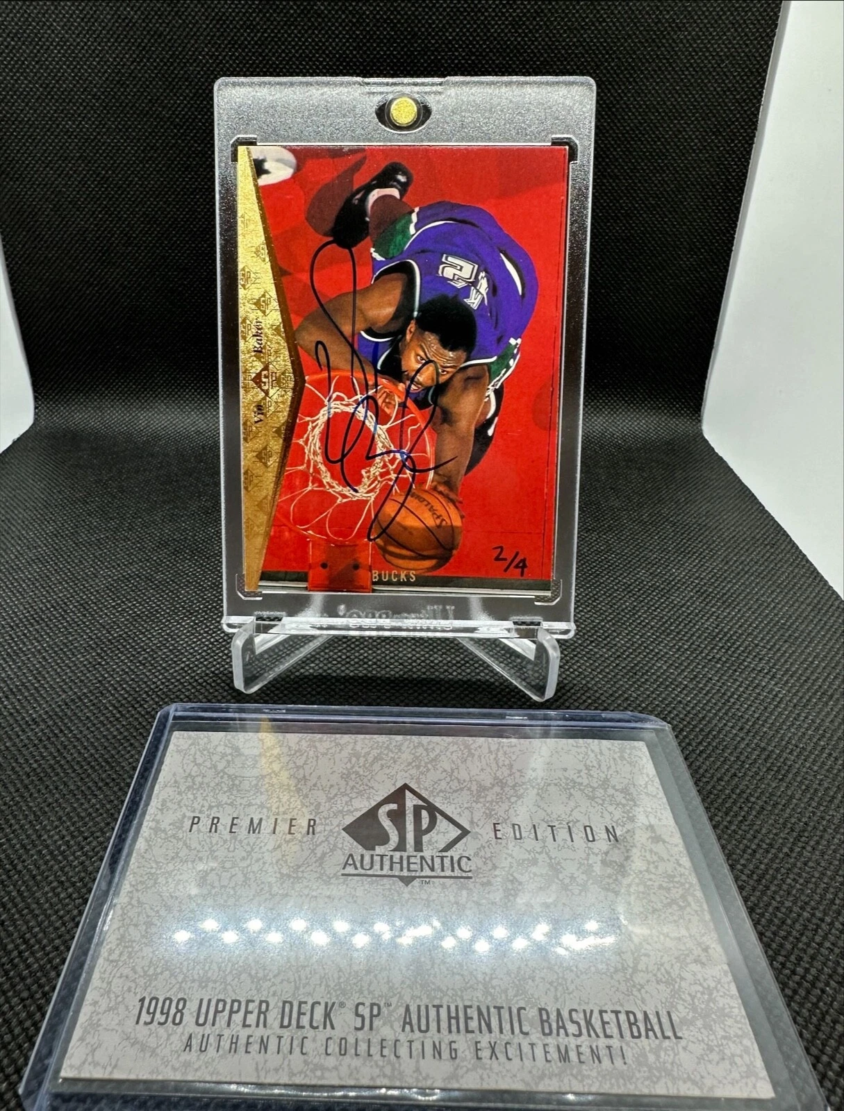 1997-98 SP Authentic VIN BAKER Buyback 1994-95 AUTO Signature /17 SP RARE READ!