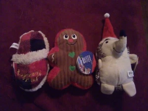3-Vibrant Life Christmas Doggie Toys "Cute" New! - Picture 1 of 7