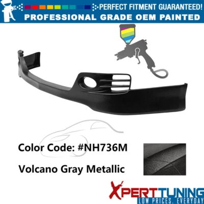 For 06-08 Acura TSX EURO-R Style Painted #NH736M Front Lip Lower Chin Spoiler PU Foto 1 de 4