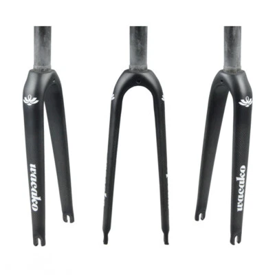 3K Full Carbon Fiber Forks 14/16/18/20/22 in Rigid Fork BMX Bike Fork 1-1/8 in - Image 1 of 4
