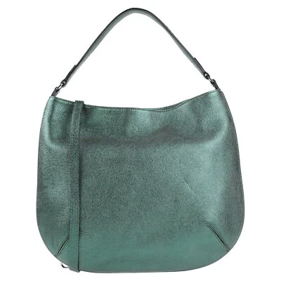 Gianni Chiarini итальянский сделано металлический зеленый кожаный большой Hobo сумка Дамская сумка - Изображение 1 из 4