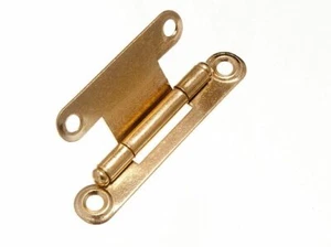 Nuovo 480 X Cerniere Piatte Nascoste EB Acciaio Ottone Placcato 63mm X 29mm - Onestopdiy - - Foto 1 di 1