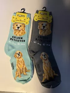 Golden Retriever Calze Foozys Donna Grande Compagno Cani Soccorso 2 Paia - Foto 1 di 1