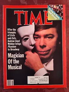 TIME Magazine January 18 1988 Andrew Lloyd Webber Phantom Of The Opera - Picture 1 of 1