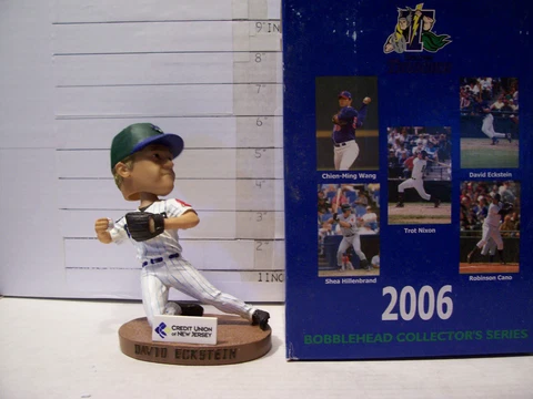 2006 DAVID ECKSTEIN TRENTON THUNDER SGA BOBBLEHEAD MINT IN B0X Cover