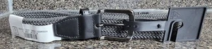 NIKE GOLF MEN'S MULTI-WEAVE STRETCH WOVEN BELT Grey WOVEN KIDS M 26-28 - Picture 1 of 3