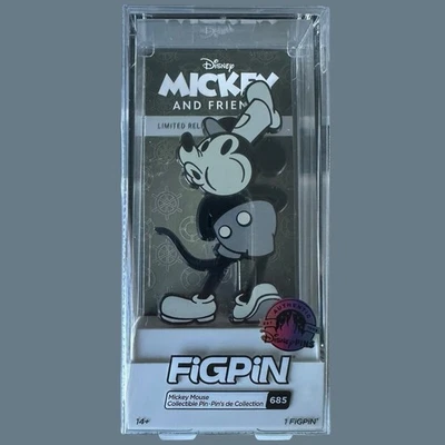 Disney Parks Exclusive Mickey Mouse FigPin #685 Steamboat Willie Limited Release - Image 1 of 4