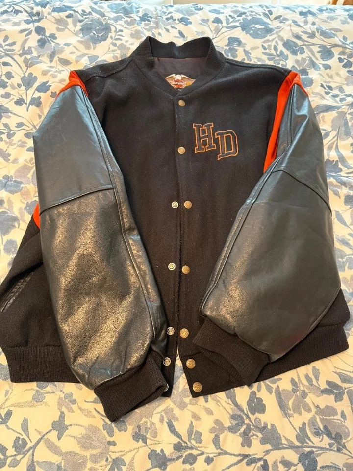 Chaqueta Letterman Harley Davidson University Vintage Talla 6X Foto 1 de 3