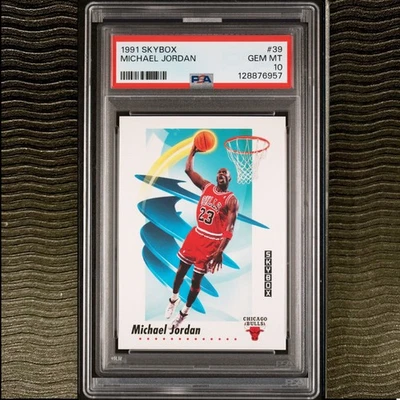 1991 Skybox #39 MICHAEL JORDAN PSA 10 GEM MINT - Image 1 of 2